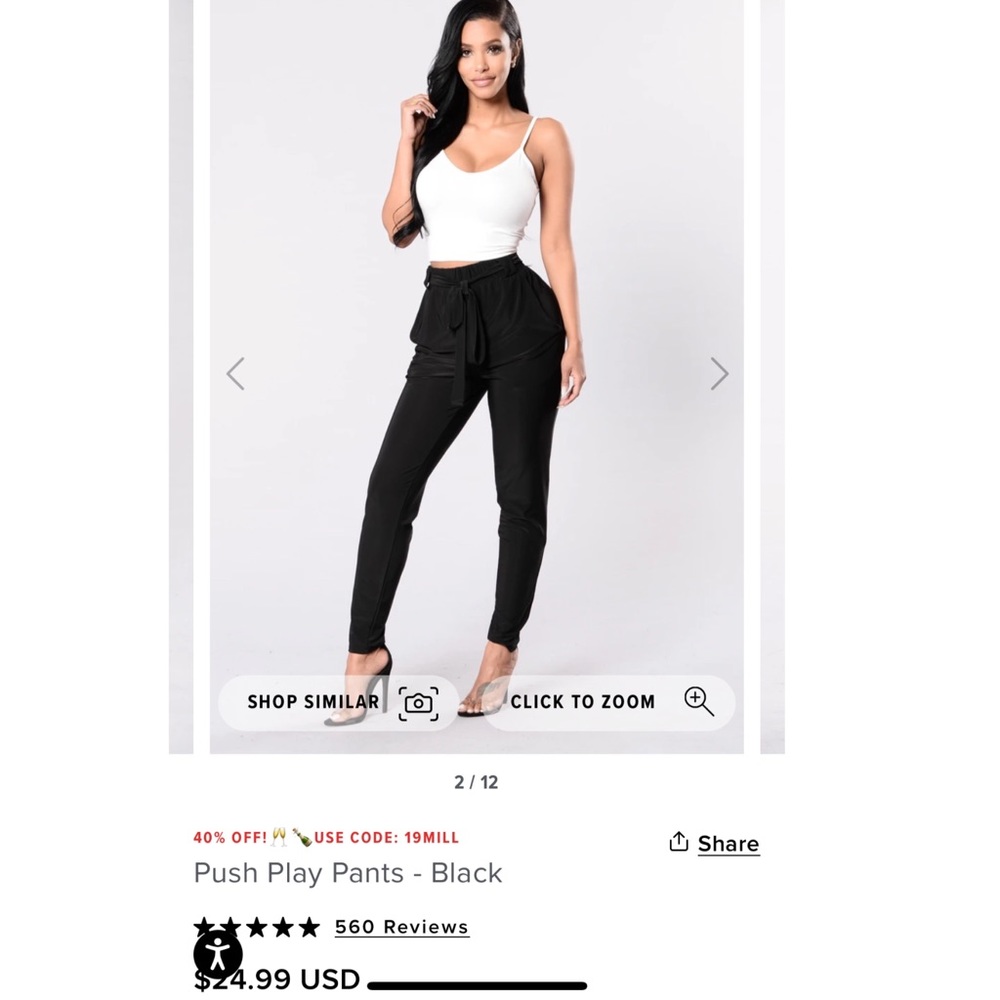 FashionNova Push Play Pants